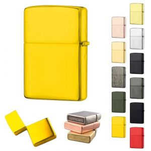 &Eacute;tui pour Briquet Compatible avec Zippo,sans Insert Couvercle M&eacute;tallique pour Briquet avec Zippo,&Eacute;tanche au Vent et &agrave; l'eau &Eacute;tui M&eacute;tallique#9 (Huitushengya, neuf)