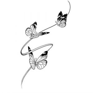 Nouveaux autocollants de tatouage temporaire for les femmes Autocollant de tatouage temporaire papillon, tatouage magique imperméable, dure jusqu'à 15 jours faux tatouage, tatouage semi-permanent (FJJBMSSCED-US, neuf)