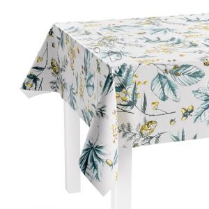 LILENO HOME Nappe lavable au m&egrave;tre - 160 x 140 cm (bord coup&eacute;) - Motif for&ecirc;t de conif&egrave;res - Imperm&eacute;able - Id&eacute;ale comme nappe ou chemin de table pour bancs de bi&egrave;re (Discount-Deal24, neuf)