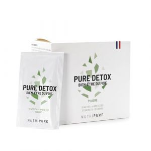 Nutripure | Pure Detox Foie | Soutien complet de la détoxification hépatique | 4 extraits brevetés (Chardon-Marie, Artichaut, Chou Kale, Choline) | Cure de 21 jours (21 sachets) (NUTRIPURE, neuf)