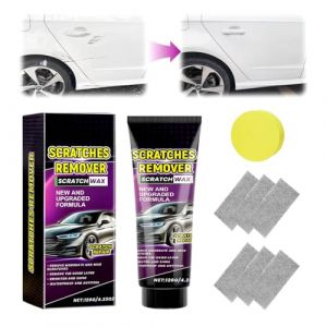 Efface Rayure Voiture, 2025 Nouveau Car Scratch Remover, avec Chiffon Nano et Balle &Eacute;ponge, Efface Rayure Profonde Voiture, pour Surfaces Automobiles (120g) (jiahuandz, neuf)