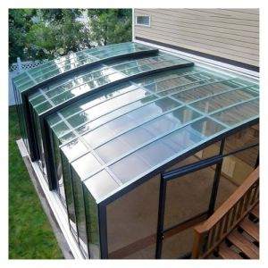 Plaque de Toit de Serre Polycarbonate T&ocirc;les Toiture Isolantes et R&eacute;sistantes pour Vitrages Ext&eacute;rieurs, Panneau Remplacement Abri Jardin(1.2x1m/3.94x3.28ft) (DOU SHOP, neuf)