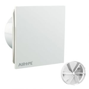 Airope -AB-C 100 mm Ventilateur, VMC, Extracteur d'Air avec Clapet Anti-Retour, Faible Consommation d'énergie,pour Salle de Bain,Cuisine,Bureau,WC,Silencieux,Garantie 5 ANS (UNIVERSAL SHOPPING, neuf)