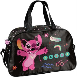 Goldkids Sac &agrave; Main de Sport Stitch - D'entra&icirc;nement, &agrave; Bandouli&egrave;re, de Voyage Avec Pendentif Lumineux - Multicolore, Ca. 40 cm x 25 cm x 15 cm (Goldkids, neuf)