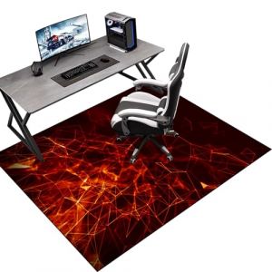120 x 140 cm Tapis de Protection du Sol pour Chaise de Bureau, Tapis Gaming Sol, Tapis de Protection du Sol pour sols durs, Tapis de Sol bureau pour Chaise de Bureau stratifi&eacute;e, Bureau et Chambre (Tkuhknag, neuf)