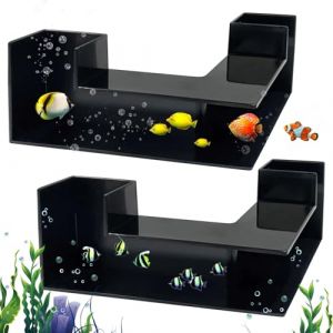 2 PCS Tunnel D'aquarium Souterrain, Tunnel D'aquarium De Grotte De Crevettes, Tunnel Souterrain D'aquarium, Tunnel Naturel Pour Aquarium, D&eacute;coration D'aquarium Pour Crevettes, Poissons,12,5*3,5*5,5 cm (IKSETERATA, neuf)
