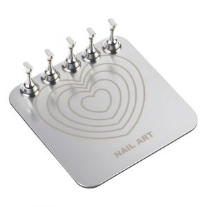 Support Pour Ongles Autocollants,Outil De Manucure Stable &Agrave; Base Magn&eacute;tique R&eacute;utilisable,Support De Peinture D'Ongles Press Ons - pour Femmes Maman &Eacute;pouse Petite Amie Filles Professionnels D&eacute;butants (HanDanTuoFangMaoYiYouXianGongSi, neuf)