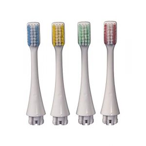 4 brossettes (Brins Souple) de rechange pour Brosse à dents-gencives Broxo OraBrush, Broxodents, livré avec le protège-carte Arkebion® dédié à la protection des données RFID (SHS Sàrl, neuf)