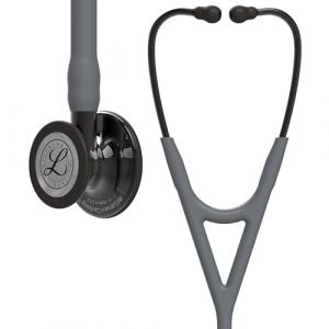 3M Littmann Stéthoscope de diagnostic Cardiology IV, tubulure grise, Édition Smoke brillant, base et lyre Smoke, 69 cm, 6238 (icare2004, neuf)