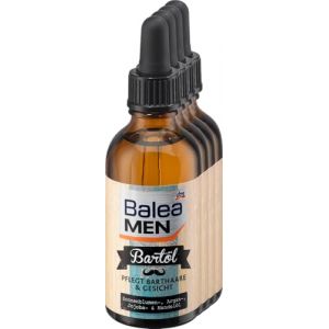 Balea MEN Huiles à barbe, 200 ml (4x 50 ml) - Parfait pour le coiffage quotidien de la barbe - Enrichi en huiles de tournesol, d'argan, de jojoba et d'amande (exyvi, neuf)