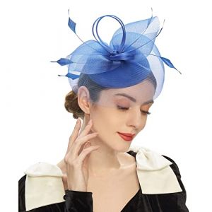 Bandeau fin pour homme - Fascinator Kentuckys Derbies - Bibi pour équipement de paintball, bleu, taille unique (Meironging, neuf)