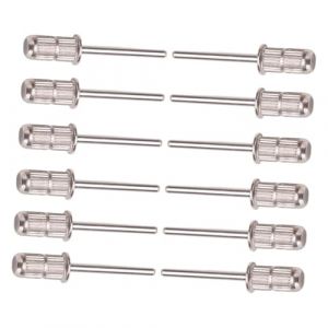 VICASKY Ensemble de 12 Embouts de Ponceuse &agrave; Ongles en Fer, Taille Standard, Accessoire de Meulage pour Machine &agrave; Polir les Ongles, Kit Professionnel pour Manucure et P&eacute;dicure &agrave; Domicile Salon (Covenant of Nauru, neuf)