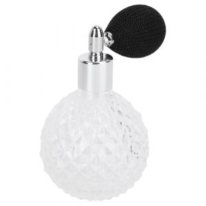 PLAFOPE Flacon de Parfum Rechargeable en Verre Transparent 100 Ml Poire &agrave; Air Dor&eacute;e Vaporisateur Portable pour Voyage et Usage Quotidien (CCting, neuf)