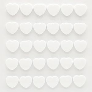 PYJLBX Aimant Frigo, 30PCS Aimant Puissant Aimants Tableau Magn&eacute;tique Magnet Frigo Petit Aimant Tableau Blanc Mini Aimant Magnets Decoratif, pour Tableau Magnetique Frigo, Calendrier (Coeur, Blanche) (Shenzhen Pingyijia Trading Co.,Ltd, neuf)