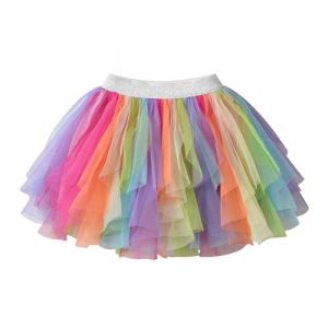 DXTON Fille Jupe Danse Jupe Tutu Princesse B&eacute;b&eacute; Jupe Sequin Ballet Jupe SK200 6-7 Ans (Dxton, neuf)