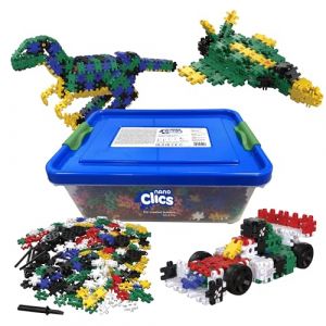 Nano Clics Creative Builders 2000, Jouet de Construction pour Les Enfants à partir de 8 Ans, Jouet éducatif créatif dans Un Ensemble de 2000 pièces, Blocs de Construction, Jouets durables (ClicsToys, neuf)