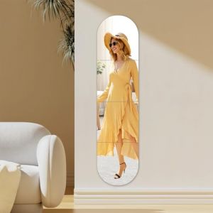 Arimsoa Miroir Mural Adhésif 4 Pièces 30 x 30 cm, Autocollants Miroirs Décoratifs Sûrs et Incassables en Acrylique, Miroir Autocollant Idéal pour Maquillage et Longueur du Corps (Arimsoa, neuf)