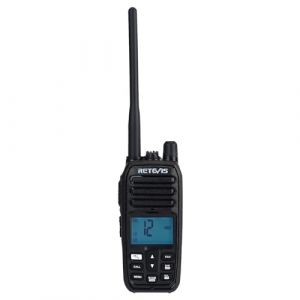 Retevis RM21 Radio VHF Marine Portable, Talkie-walkie &Eacute;tanche IP67, R&eacute;duction de Bruit Intelligente AI, 88 Canaux Radio Bidirectionnelle Navire-Terre pour Garde-c&ocirc;te, Kayak, P&ecirc;che (Noir, 1 Pack) (RetevisDirect, neuf)