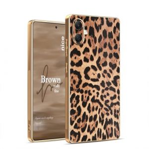 YUECXIN Coque pour Samsung Galaxy A06 4G, &Eacute;tui Ultra-Mince et Antichoc &agrave; Mode L&eacute;opard Marron Mignon, Housse Compatible avec la Recharge sans Fil, Cadeau pour Filles. L&eacute;opard (YUECXIN, neuf)