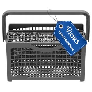 VIOKS Panier à couverts universel séparable pour lave-vaisselle - 134 x 138 x 260 mm - Remplacement pour lave-vaisselle, lave-vaisselle comme Bauknecht, Bosch, Whirlpool (vioks-de, neuf)