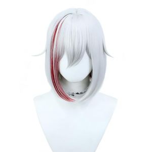 bi bi hou Honkai Star Rail Topaz Cosplay Perruque Courte Déguisement de Honkai Star Rail Perruque Topaz Cosplay Wig Anime Perruque Noël Halloween Carnaval Fête Costume Accessoires (Kdjs, neuf)