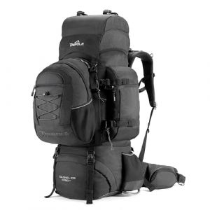Tripole Colonel Pro Sac &agrave; dos avec cadre en m&eacute;tal | Ouverture frontale | Sac d&eacute;tachable | Housse de pluie (MarketLeap, neuf)