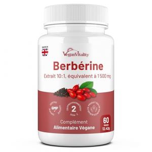 Berberine &agrave; haute puissance 1500 mg avec poivre noir &ndash; 60 capsules v&eacute;g&eacute;taliennes (2 mois) &ndash; Berberine perte de poids &ndash; Fabriqu&eacute; au Royaume-Uni (Global-Merchandise-Direct2, neuf)
