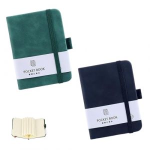 2 Pi&egrave;ces Carnet De Notes Mini Notebooks Avec Bande de Fermeture &Eacute;lastique &agrave; Couverture Rigide Portable Cahier Pour L'&Eacute;cole Le Travail Les R&eacute;unions (FUSONGQINTANG, neuf)