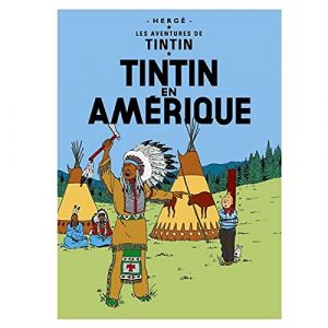 Moulinsart Carte postale album de Tintin: Tintin en Amérique 30071 (10x15cm) (BD addik | France, neuf)