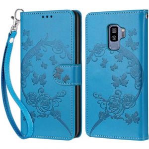 KENHONER Coque pour Samsung Galaxy S9 Plus, Housse Etui Portefeuille Cuir Multifonction, Fermeture Magn&eacute;tique &agrave; Clapet Anti-Choc Compatible avec Coque Samsung S9 Plus Book - Bleu (KENHONER, neuf)