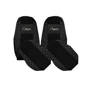 F-CORE Housses de Siege Camion compatibilité pour Volvo FM 4 FH 4 01.13-12.19 Noir (F-CORE, neuf)