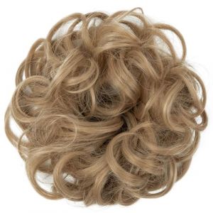 Postiche Chignon Cheveux Naturel, Boucl&eacute; Faux Chignon D&eacute;coiff&eacute; Chignon D&eacute;coiff&eacute; En Caoutchouc Chouchou Cheveux Femme Chouchou Synth&eacute;tique Ponytail Extension, 35g pour Femmes Fille (ZHAO DAN DE DIAN, neuf)