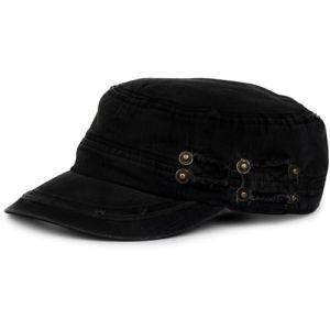 styleBREAKER Casquette Militaire Unisexe Effet Us&eacute; Vintage | Casquette Army r&eacute;glable en Coton | Casquette Visi&egrave;re Look Us&eacute; pour Hommes et Femmes, Couleur:Noir (styleBREAKER, neuf)