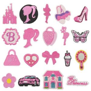 Attuslla 19 PCS Rose Applique Patches Décoratifs Patchs, Patch Thermocollant Ecusson Thermocollant Ecusson a Coudre pour Vêtement T-Shirt Jeans Veste (CXiong, neuf)