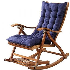 Coussins De Chaise Berçante Épaissir Polyester Coussin Longue Relaxant Intérieur Extérieur Rocking Chair Jardin Pour La Maison Relax Pas De Chaise (Color : Blue, Size : 160x48cm) (SCJY 88DM, neuf)