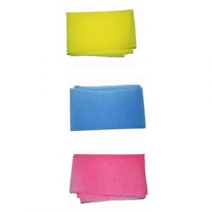 Homoyoyo 3pi&egrave;ces Serviette De Bain Nylon Avec Lavette De Toilette Serviette De Douche Spa Longue Pour Dos Rose Jaune Et Bleu (HuanYH, neuf)