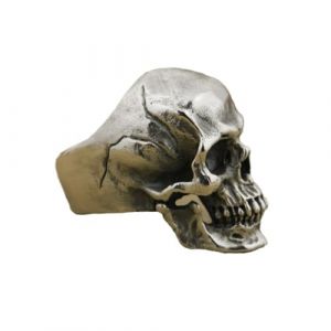 MAGIIE Bague Homme T&ecirc;te de Mort,Bague Gothique R&eacute;tro Cr&acirc;nes Skull,Bague en Acier inoxydable pour Homme Gar&ccedil;on (Argent, 70) (MAGIIE, neuf)