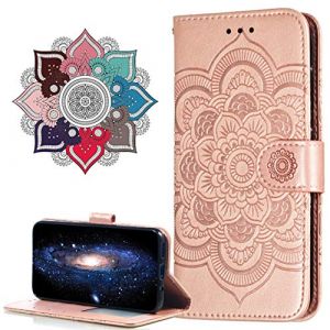 MRSTER Cuir Premium Coque pour Nokia 7.2, [Stand Support] [Porte-Cartes de Cr&eacute;dit] [Fermeture Magn&eacute;tique] Portefeuille &Eacute;tui Housse pour Nokia 6.2 / Nokia 7.2. LD Mandala Rose (MRSTER, neuf)