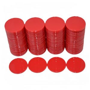 SmartDealsPro Lot de 100 25 mm/2,5 cm Plastique Opaque l'apprentissage par Les comptoirs jetons de Poker avec boîte de Rangement, Red (SuperDealsPro(SmartDealsPro Official Store), neuf)
