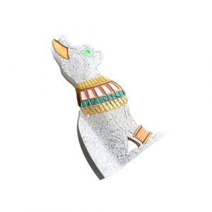 Pince à cheveux de chat égyptien populaire Pince à ressort solide pour femmes Coiffeur Ornement de coiffure Griffe en acétate Utilisation quotidienne Décoration de cheveux (ZLwneh, neuf)