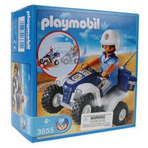 Playmobil - 3655 - Jeu de Construction - Policier/Quad (docsmagic, neuf)