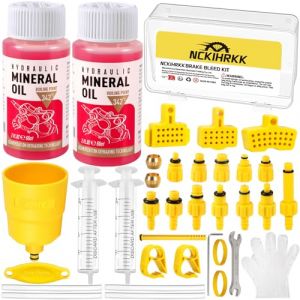 NCKIHRKK Kit Purge Frein VTT MTB, Kit de Purge de Frein &agrave; Disque Hydraulique de V&eacute;lo Comprenant 120ML d'Huile Min&eacute;rale, Coffret d&rsquo;Outils V&eacute;los Bicyclettes Convient pour Shimano, Magura, Tektro (ZENTROVUS STORE LTD, neuf)