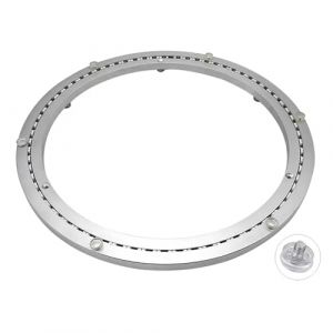 Plateau Tournant TV Silencieux,60cm Plaque Rotative Grand, Heavy Duty Mecanisme Plateau Tournant Table Lisse en Alliage D'aluminium pour D'affichages Meubles Service Show (AAABOX-FR, neuf)