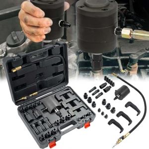 Outil D'extraction, 24 PCS Extracteur D'Injecteur Pneumatique Diesel D'Injecteur Pneumatique Outil Retrait D'Injecteur Diesel &agrave; &eacute;conomie Travail Extracteur D'Injecteur Moteurs Diesel Avec Adaptateurs (ignoremexi, neuf)