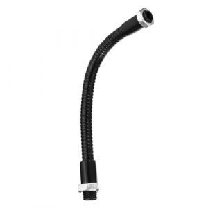 PATIKIL Tuyau Universel &agrave; Col de Cygne de 15 Cm, 1 Pi&egrave;ce M10 &agrave; M8 &agrave; Filetage Fin, Tuyau M&eacute;tallique Pliable, Bras Flexible, Extension de Tube Souple pour Lampe, Noir (PATIKIL UK, neuf)