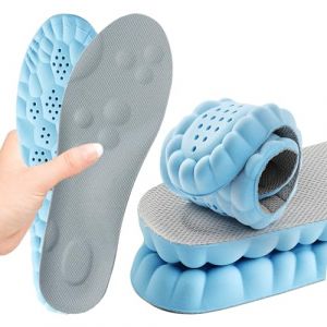 Semelles intérieures en mousse à mémoire de forme avec support d'arche pour femme et homme, semelles de massage confortables - Rechange pour chaussures, baskets, chaussures de sport, bottes de travail (Skypermit, neuf)