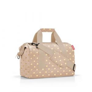 reisenthel Allrounder M - Sac de docteur polyvalent pour les voyages, le travail ou les loisirs - Avec un design fonctionnel et élégant, Café à pois métallisés, m (Bilvary, neuf)