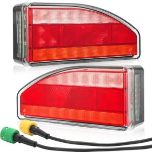 ETUKER Feu Arri&egrave;re Remorque LED 12/24V Prise Raccordement &agrave; 6broches 7Function avec Feu de Recul/Feu Antibrouillard (ETUKER, neuf)