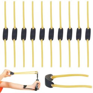 10 Pi&egrave;ces Elastique Lance Pierre,Bandes de Catapulte en Latex de Elastique Caoutchouc, Lance Pierre Adulte Puissant Chasse Accessoires, Sangles de Rechange pour Lance-Pierres d'ext&eacute;rieur (DINODANUBE TRADING, neuf)