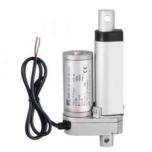 EYPINS 1000N 50mm Actionneur Linéaire Electrique CC 12V IP54 Alliage d'Aluminium Verin Electrique Contrôle de Mouvement Linéaire du Mobilier Pousser Tirer 14mm/s pour Lit Canapé Electrique Fauteuil (eYpins-FR, neuf)